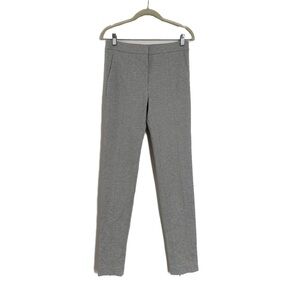 Tibi Greme Grey Melange Skinny Ankle Zip Trouser Size 0 NWT